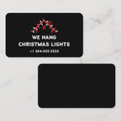 💡 クリスマスイルミネーションの設置 名刺 (正面/裏面)