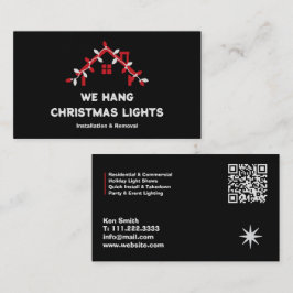 🎄 クリスマスイルミネーション施工QR 名刺