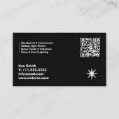 🎄 クリスマスイルミネーション施工QR 名刺 (裏面)