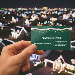 クリスマスイルミネーション設置QRコード 名刺