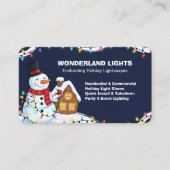 🎄 クリスマスイルミネーション設置QRコード 名刺 (正面)