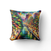 「クリスマスイルミネーション：サンアントニオ・リバーウォーク」