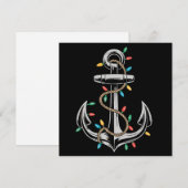 クリスマスイルミネーション ボート  セイリング  クルーズ船 ギフト シーズンカード (正面/裏面)