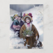 クリスマスインアンドーバー,ヴィンテージホリデーデザイン シーズンポストカード (正面)