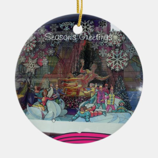クリスマスインザシティオーナメント セラミックオーナメント (正面)