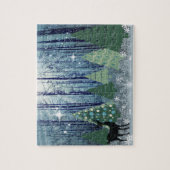 クリスマスインザフォレストデザインジグソーパズル ジグソーパズル (縦)