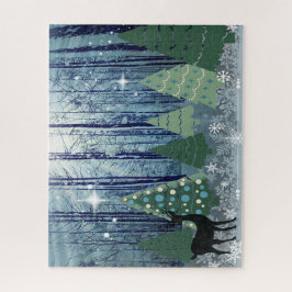 クリスマスインザフォレストデザインパズル ジグソーパズル