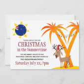 クリスマスインザ夏期ニュージーランドBBQ 招待状 (正面)