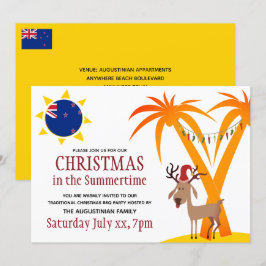 クリスマスインザ夏期ニュージーランドBBQ 招待状