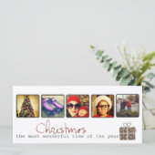 クリスマスインスタグラムフォトラックカード (スタンド正面)