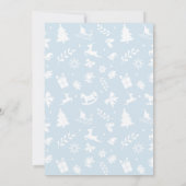 クリスマスインスタグラムフレーム ホリデーグリーティングフォト シーズンカード (裏面)