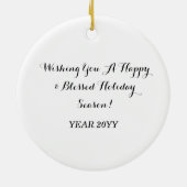 クリスマスインスパイアをテーマにした童話の城 セラミックオーナメント (裏面)