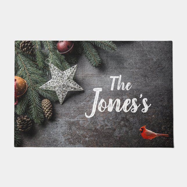 クリスマスインスパイアカスタムドアマット ドアマット (正面)