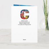 クリスマスインスパイアギフト付きサンタ シーズンカード (裏面)