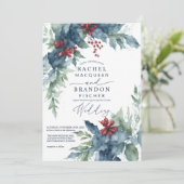 クリスマスインスパイア葉結婚フローラ 招待状 (スタンド正面)