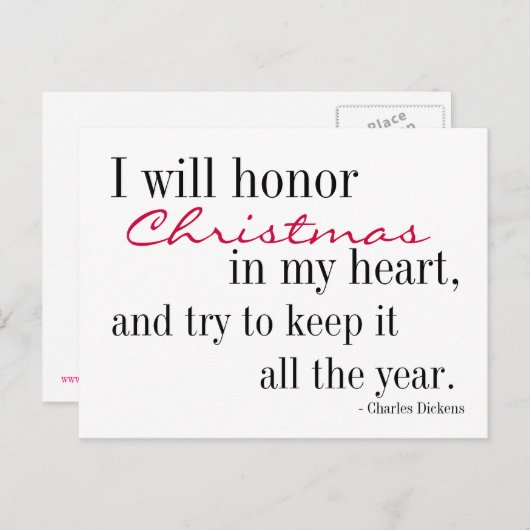 クリスマスインスピレーションはがき シーズンポストカード (正面/裏面)