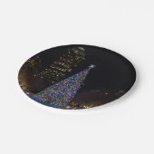 クリスマスインダウンタウンダラス ペーパープレート (アングル)