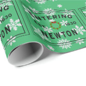 クリスマスインニュートンMAホリデーリース ラッピングペーパー (ロールコーナー)