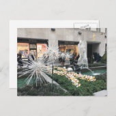 クリスマスインニューヨークシティロックフェラーセンターカード シーズンポストカード (正面/裏面)