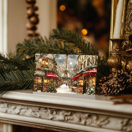 クリスマスインパリス：ホリデーチャームオンエッフェルアベニュー シーズンポストカード