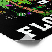 クリスマスインフロリダデッキザパームツリークリスマスズワイン ポスター (角)