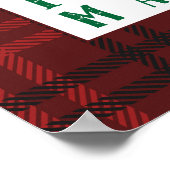 クリスマスインプレイドホリデーウォールアートスクエア ポスター (角)