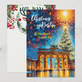 クリスマスインベルリン招待状カード 招待状