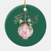 クリスマスイン中国カスタム旅行 セラミックオーナメント (裏面)