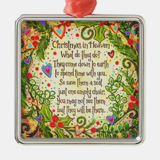 クリスマスイン天国感動的休日 メタルオーナメント (正面)