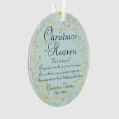 クリスマスイン天国金ゴールド記念写真 オーナメント (正面)