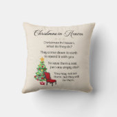 クリスマスイン天国 – 空の椅子 クッション (裏面)