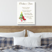 クリスマスイン天国、空の椅子、悲しみと喪 キャンバスプリント (インサイチュ (寝室))