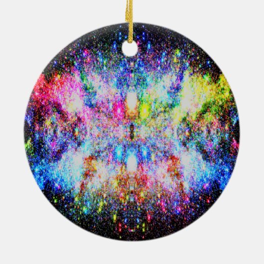 クリスマスイン宇宙オーナメント セラミックオーナメント (裏面)