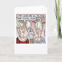 クリスマスウィグホリデーカード