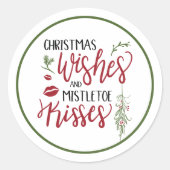 クリスマスウィズミスタントーキス引用文 ラウンドシール (正面)