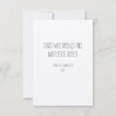 クリスマスウィッシュとミスタントーキスフラットカード サンキューカード (裏面)