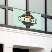 クリスマスウィッシュのバナー 横断幕 (ビルの外側)
