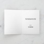 クリスマスウィッシュの休日のグリーティングカード シーズンカード (内部)