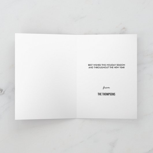 クリスマスウィッシュの休日のグリーティングカード シーズンカード (内部)