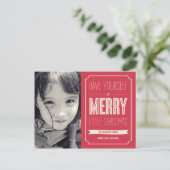クリスマスウィッシュの休日のフォトカードポストカード シーズンポストカード (スタンド正面)