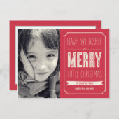 クリスマスウィッシュの休日のフォトカードポストカード シーズンポストカード (正面/裏面)