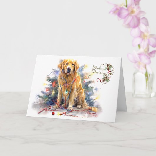 クリスマスウィッシュもつれ込んだ喜びのクリスマス カード (蘭)