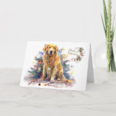 クリスマスウィッシュもつれ込んだ喜びのクリスマス カード (正面)