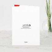 クリスマスウィッシュオレンジ虎猫カード シーズンカード (裏面)