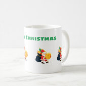 クリスマスウィッシュクラシックプリントされたクリスマスカップサイズ11oz コーヒーマグカップ (正面右)