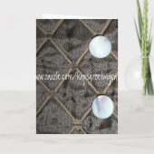 クリスマスウィッシュサテンとボタン シーズンカード (裏面)