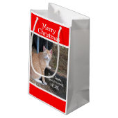 クリスマスウィッシュズオレンジ虎猫抱き枕 スモールペーパーバッグ (裏面アングル)