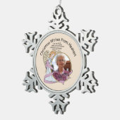 クリスマスウィッシュズフロム天国スノーフレークオーナメント スノーフレークピューターオーナメント (右)