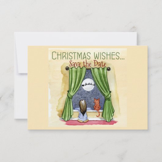 クリスマスウィッシュチャイルド&キティ猫クリスマスパーティー セーブザデート (正面)