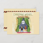 クリスマスウィッシュチャイルド&キティ猫クリスマスパーティー セーブザデート (正面/裏面)